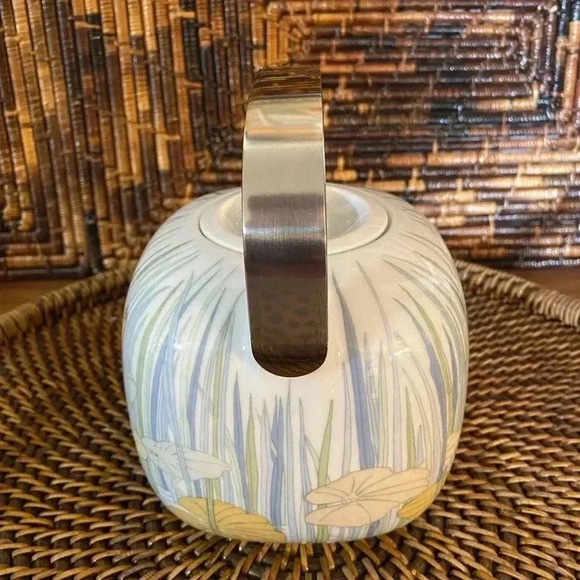 Rosenthal Vintage Porcelain Teapot Coffee Pot Alain Le Foll MCM Asian Floral - Picture 3 of 12